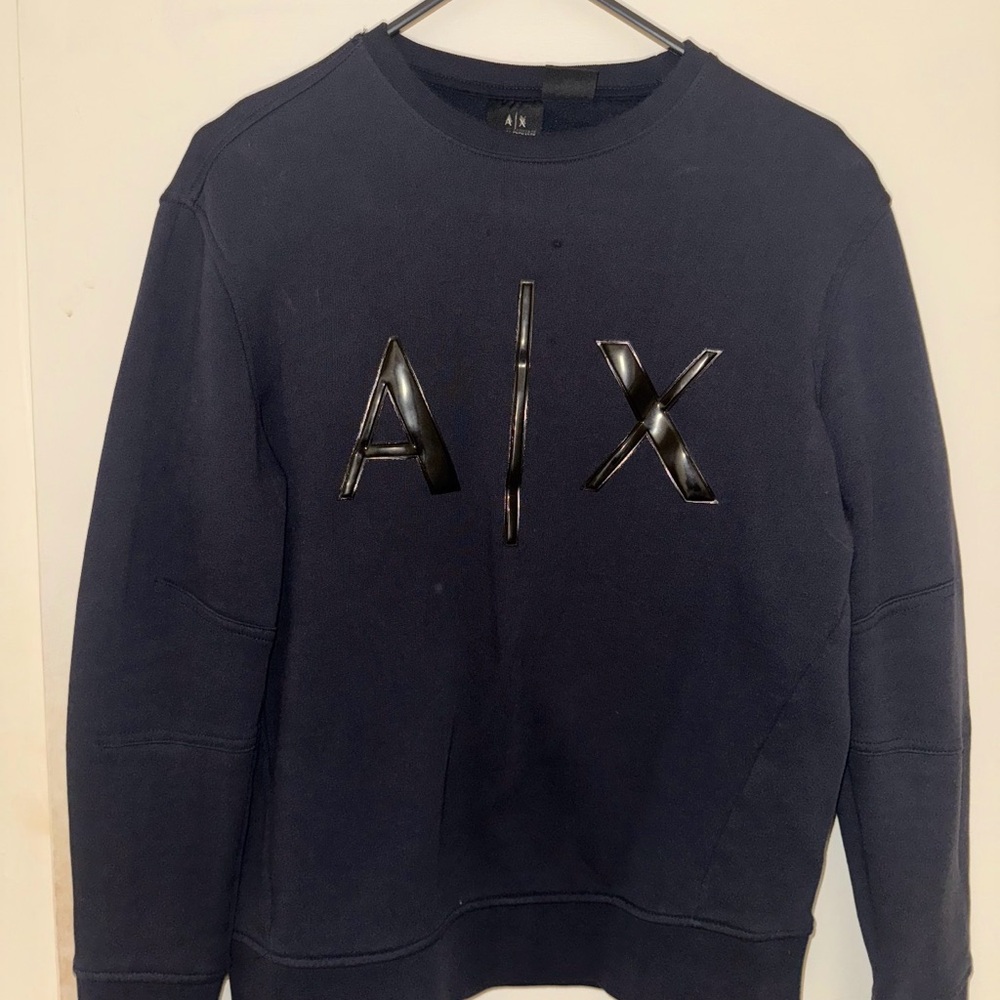 Armani Exchange Navy Crewneck Sweater